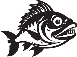 Tranquil Tributaries Vector Logo Design with River Fish Ripple Radiance River Fish Icon in Vector