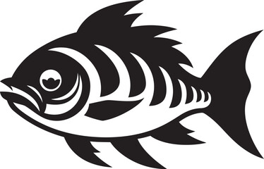 Ripple Reflections River Fish Emblem Vector Serene Swimmers Vector Fish Logo