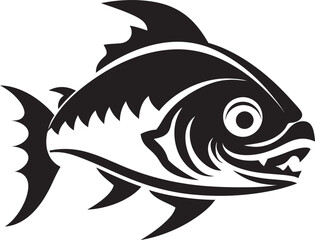 Flowing Finery River Fish Emblem Vector Aquatic Aura Vector Fish Logo
