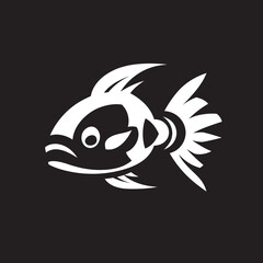 Streamline Symphony Vector Logo Design with River Fish Marine Melodies River Fish Icon in Vector