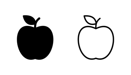 Apple icon set. Apple vector icon. apple symbols for your web design.