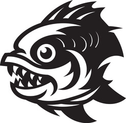 Marine Melody River Fish Icon in Vector Cascade Crescendo Vector River Fish Logo