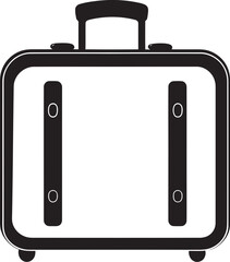 Journey Jot Suitcase Vector Logo Design Travel Trunk Iconic Suitcase Emblem Vector