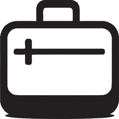 Voyagers Vault Suitcase Logo Vector Odyssey Outfitters Iconic Suitcase Emblem