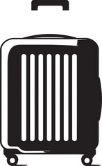 Wanderlust Luggage Vector Suitcase Emblem Voyage Vault Suitcase Icon in Vector