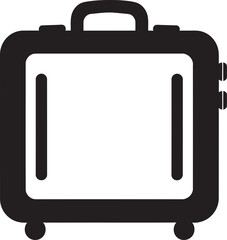 Journey Jargon Vector Suitcase Emblem Adventure Attache Iconic Suitcase Vector Logo