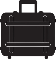 Voyager Vessel Vector Logo with Suitcase Icon Roaming Relic Iconic Suitcase Vector Emblem