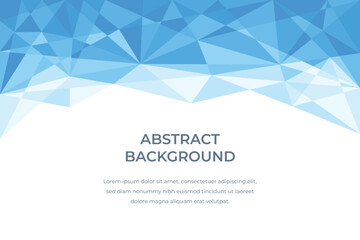 Blue abstract background with cristals