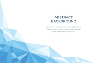 Blue abstract background with cristals