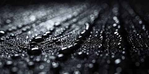 Fotobehang water drops on a glass © AA
