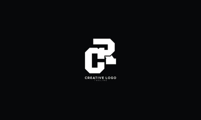 CR Abstract initial monogram letter alphabet logo design