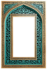 Obraz premium Islamic Border Frame Png Transparent Background