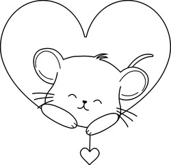 Cute mouse character