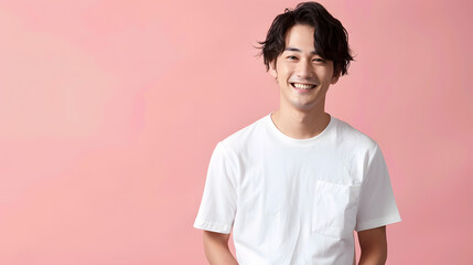 元気な日本人男性のナチュラルポートレート