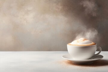 Naklejka na ściany i meble cup of cappuccino