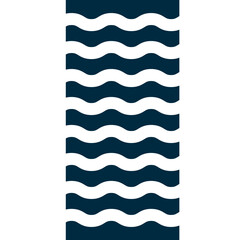 Geometric Shape Wavy Line