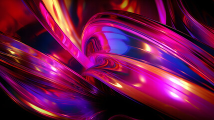 purple and pink rainbow color holographic abstract light and shadow abstract graphic poster web page PPT background - obrazy, fototapety, plakaty