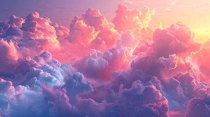Rolgordijnen patel cloud background created using generative ai tools  © hisilly