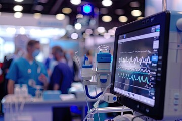 An innovative medical device showcased at a healthcare technology conference
