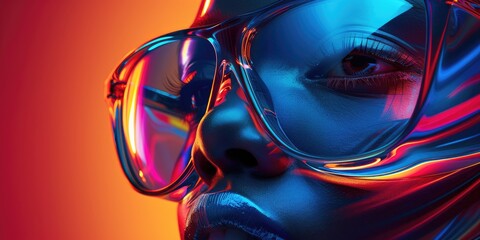 Magazine Photography Style capturing the essence of abstract technology, highlighting innovation and futuristic designs