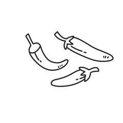 vegetables doodle vector illustration