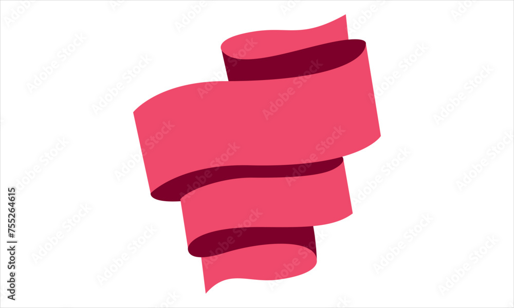Poster ribbon shape vector which can be used to support your design and of course it's free and the color c