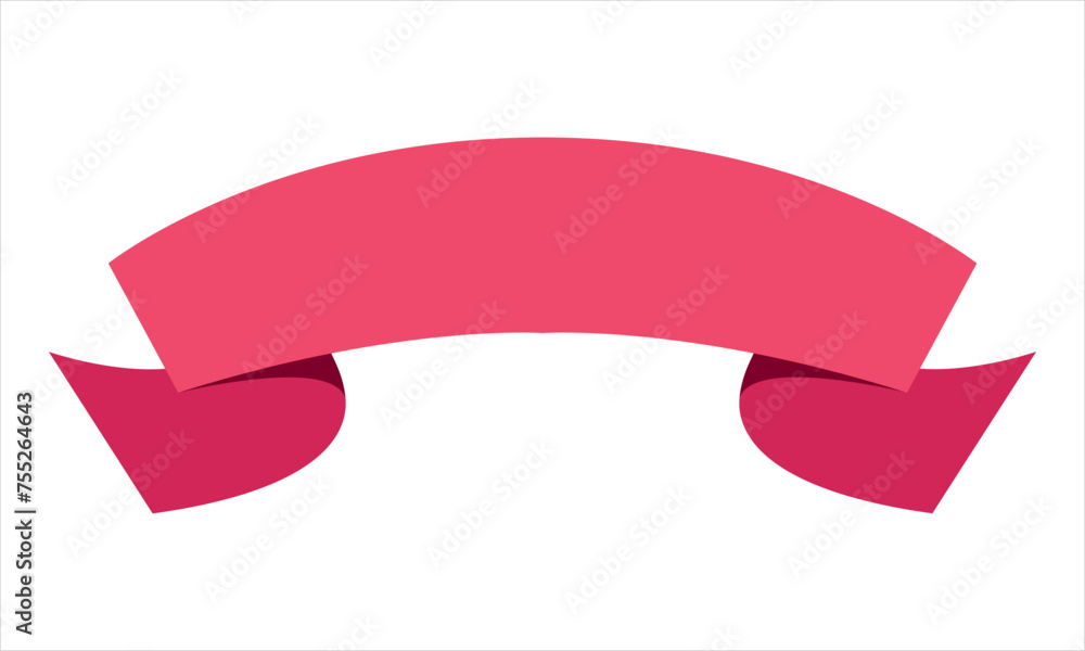 Poster ribbon shape vector which can be used to support your design and of course it's free and the color c