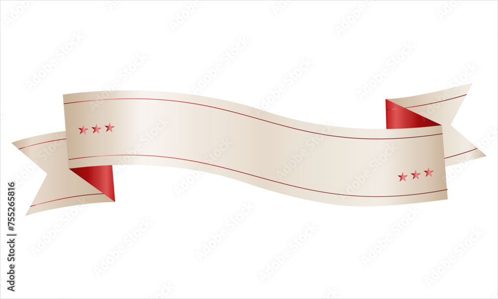 Poster ribbon shape vector which can be used to support your design and of course it's free and the color c