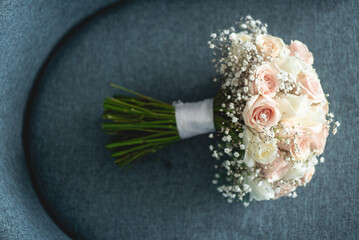 A bouquet is a collection of flowers in a creative arrangement, used widely in weddings, the...
