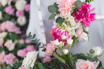 A bouquet is a collection of flowers in a creative arrangement, used widely in weddings, the symbolism depends on the types of flowers used and the culture. wedding bouquet
