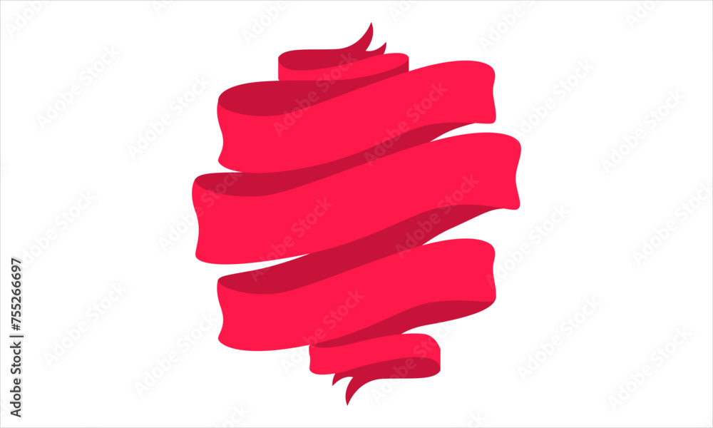 Poster ribbon shape vector which can be used to support your design and of course it's free and the color c