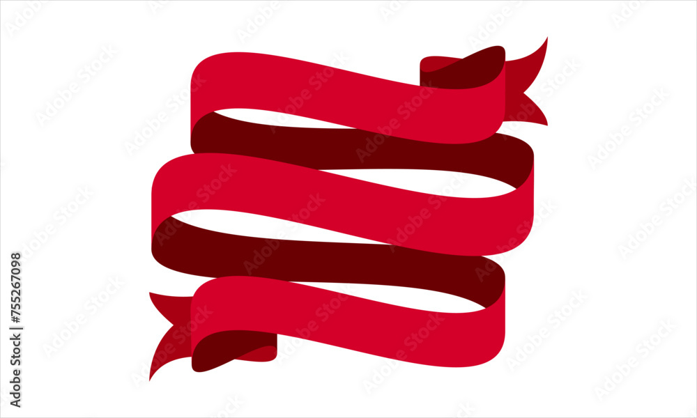Poster ribbon shape vector which can be used to support your design and of course it's free and the color c