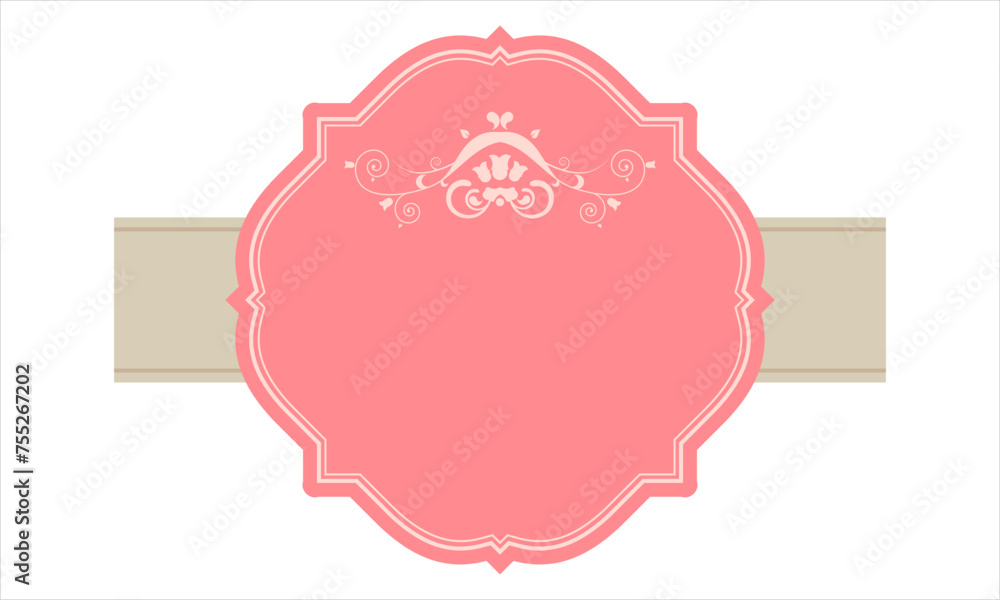 Poster ribbon shape vector which can be used to support your design and of course it's free and the color c