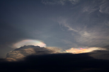 Cloud iridescence phenomenon in Malaysia