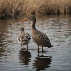 Two Bird In Lake