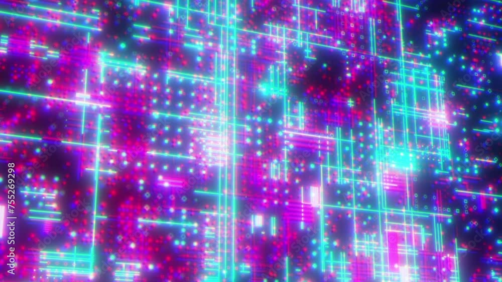 Poster technology background with dots and lines. computer generated 3d render