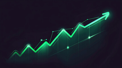 Business economic data graph chart bar growth success 3D illustration background