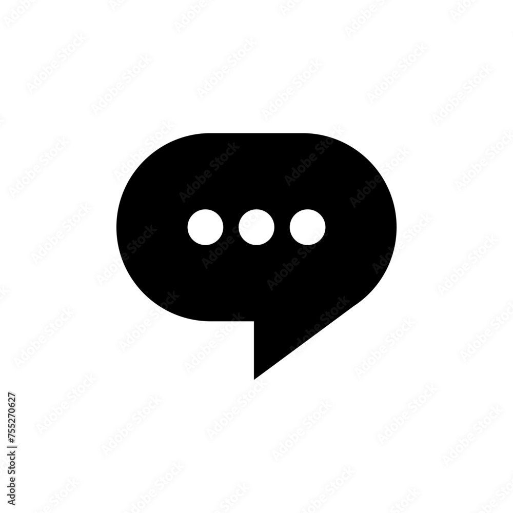 Poster comment icon speech bubble symbol Chat message icons. app web vector icon