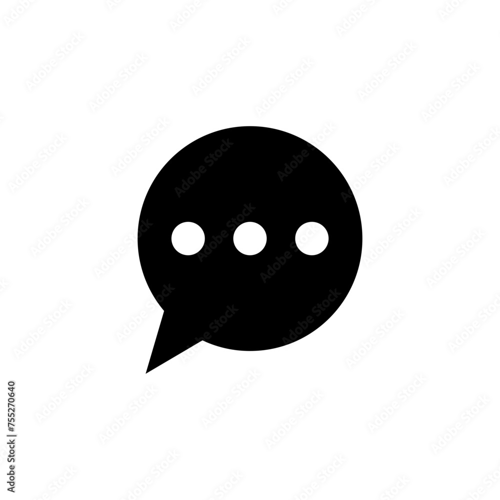 Poster comment icon speech bubble symbol Chat message icons. app web vector icon