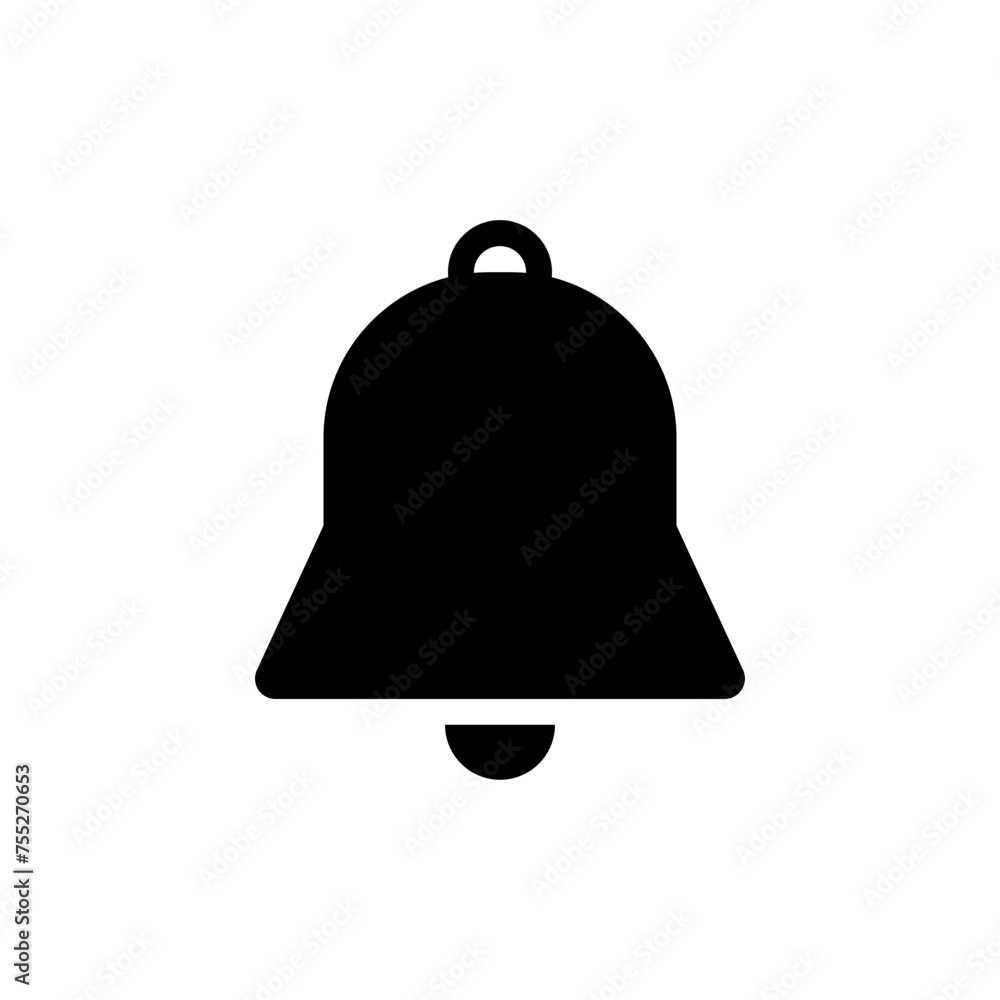 Aufkleber Notification bell icon. Alarm symbol. Ringing bell, notification alert icons. Incoming inbox message. app web vector icon