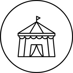 Circus Tent Icon