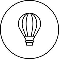 Obraz premium Hot Air Balloon Icon