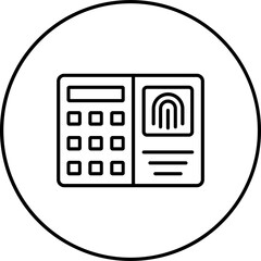 Fingerprint Scanner Icon