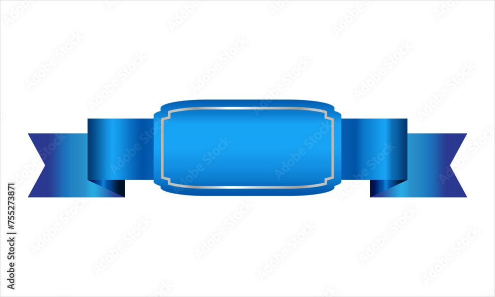 Poster ribbon shape vector which can be used to support your design and of course it's free and the color c