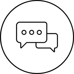 Fototapeta premium Chat Icon