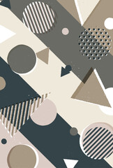 背景素材_ラフなメンフィス柄