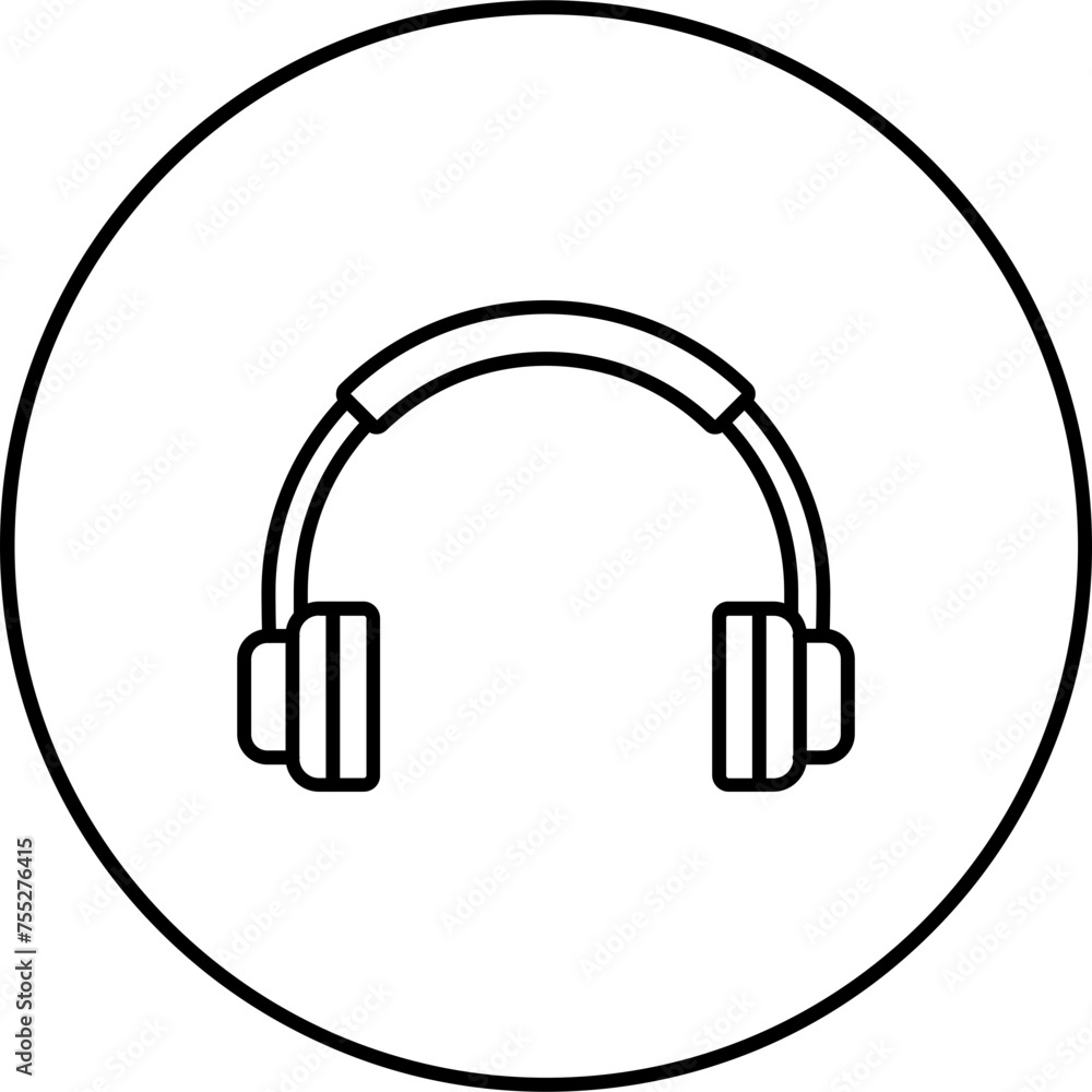 Wall mural Headphone Icon