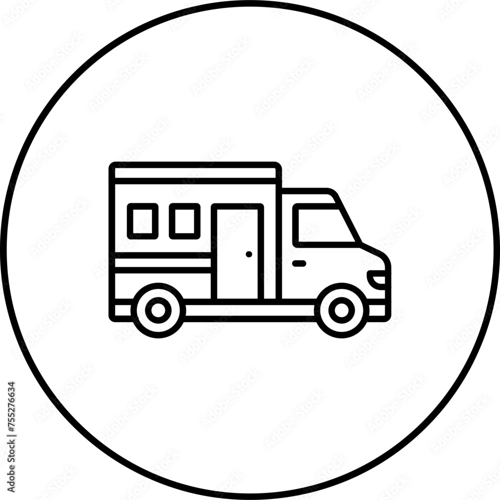 Wall mural School Bus Icon