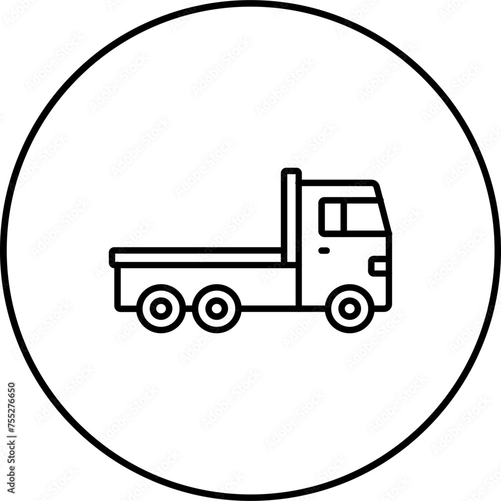 Sticker Trailer Truck Icon