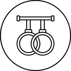 Gym Rings Icon